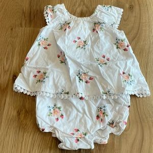 Janie and Jack Floral Outfit 3-6M